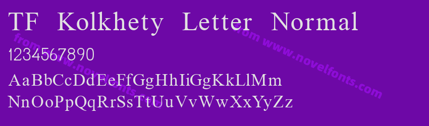 TF Kolkhety Letter NormalPreview