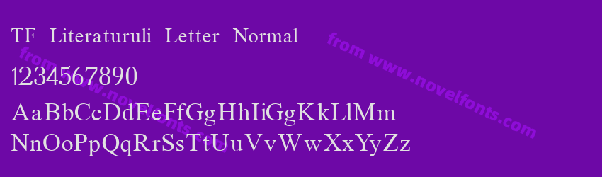 TF Literaturuli Letter NormalPreview