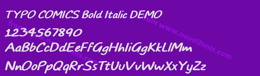 TYPO COMICS Bold Italic DEMOPreview