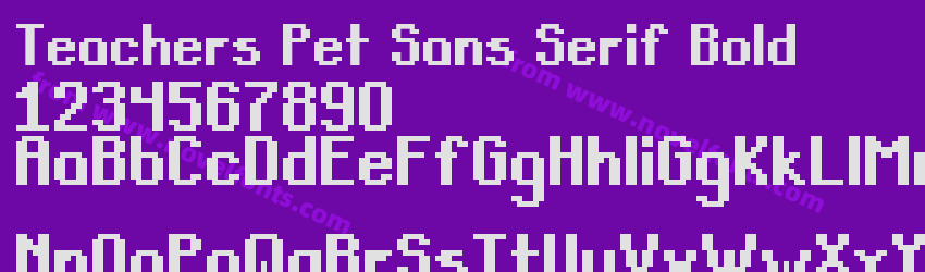 Teachers Pet Sans Serif BoldPreview