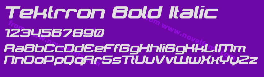 Tektrron Bold ItalicPreview