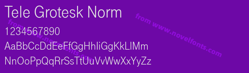 Tele Grotesk NormPreview