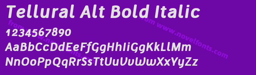 Tellural Alt Bold ItalicPreview