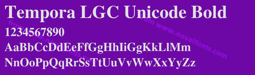 Tempora LGC Unicode BoldPreview