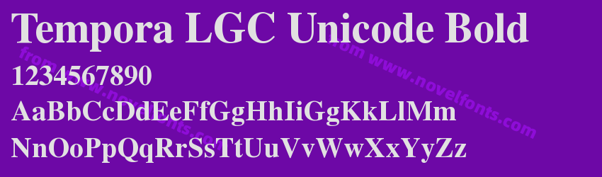 Tempora LGC Unicode BoldPreview