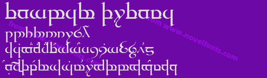 Tengwar QuenyaPreview