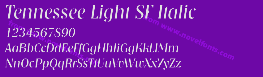 Tennessee Light SF ItalicPreview