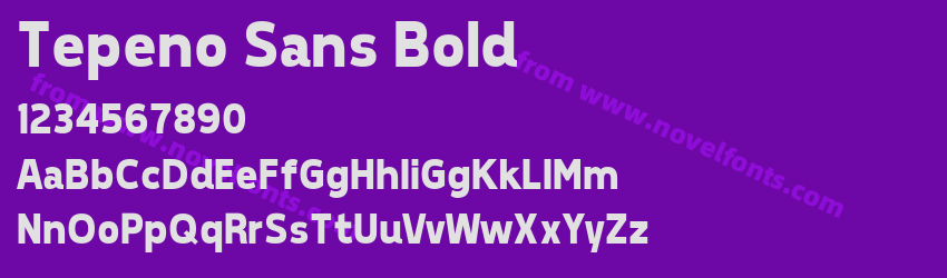 Tepeno Sans BoldPreview