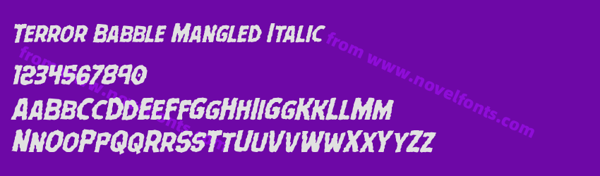 Terror Babble Mangled ItalicPreview