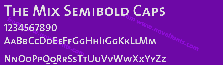 The Mix Semibold CapsPreview