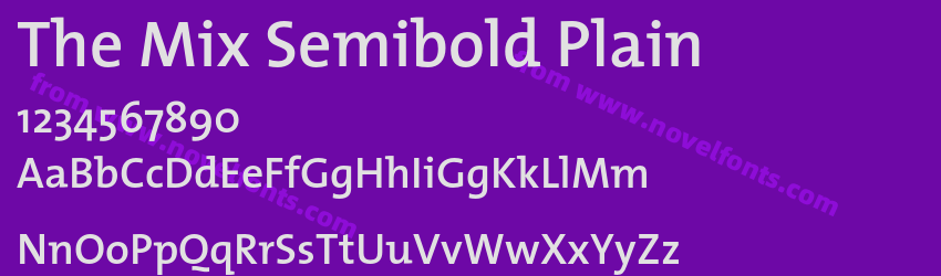 The Mix Semibold PlainPreview