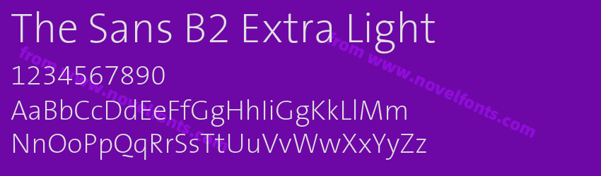 The Sans B2 Extra LightPreview