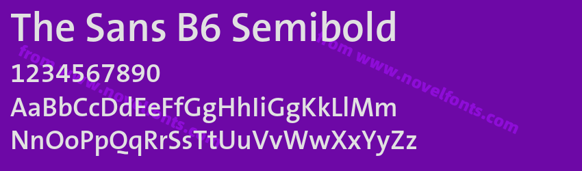 The Sans B6 SemiboldPreview