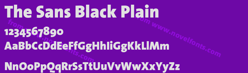 The Sans Black PlainPreview