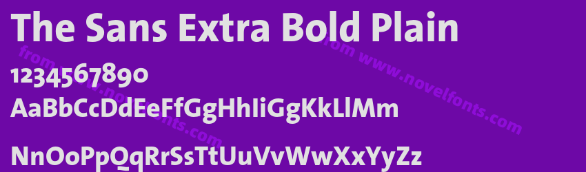 The Sans Extra Bold PlainPreview