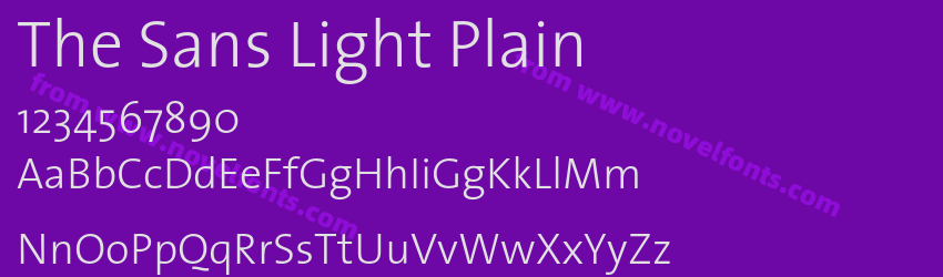 The Sans Light PlainPreview