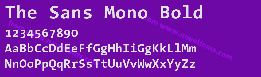 The Sans Mono BoldPreview