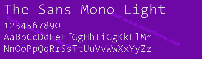 The Sans Mono LightPreview