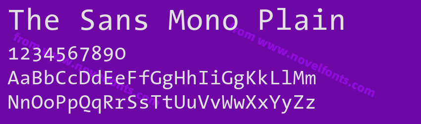 The Sans Mono PlainPreview