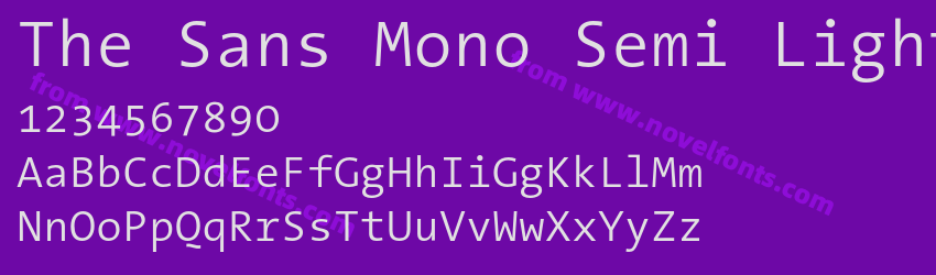 The Sans Mono Semi LightPreview