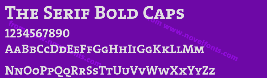 The Serif Bold CapsPreview