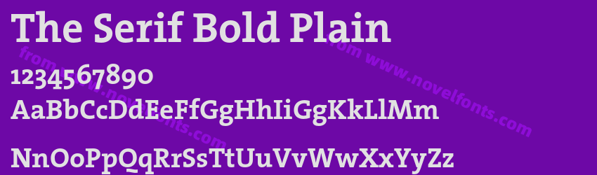 The Serif Bold PlainPreview