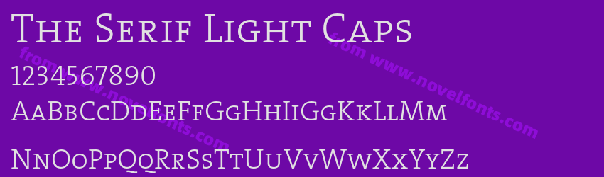 The Serif Light CapsPreview