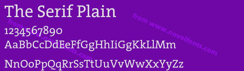 The Serif PlainPreview