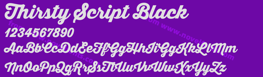 Thirsty Script BlackPreview