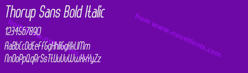 Thorup Sans Bold ItalicPreview