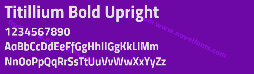 Titillium Bold UprightPreview