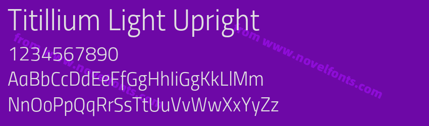 Titillium Light UprightPreview