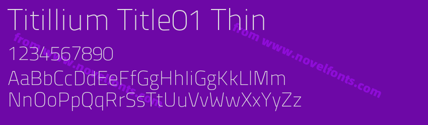 Titillium Title01 ThinPreview