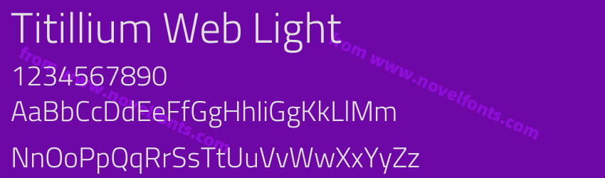 Titillium Web LightPreview