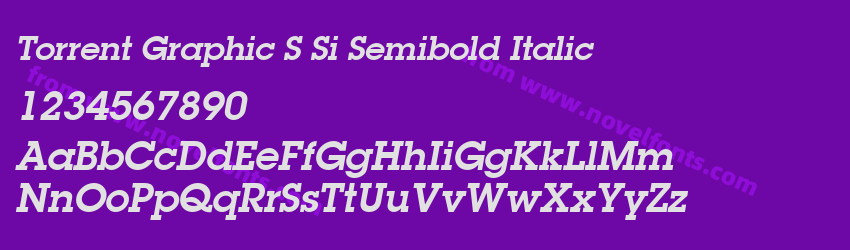 Torrent Graphic S Si Semibold ItalicPreview