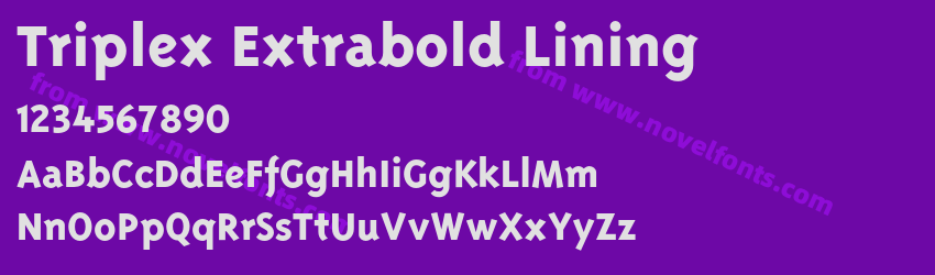 Triplex Extrabold LiningPreview