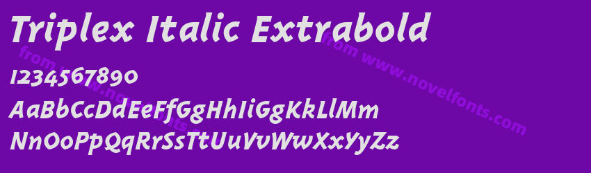 Triplex Italic ExtraboldPreview