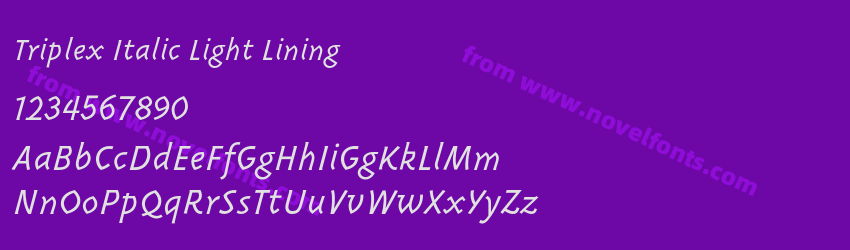 Triplex Italic Light LiningPreview