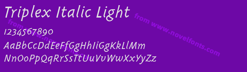 Triplex Italic LightPreview