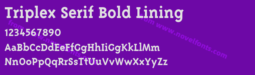 Triplex Serif Bold LiningPreview