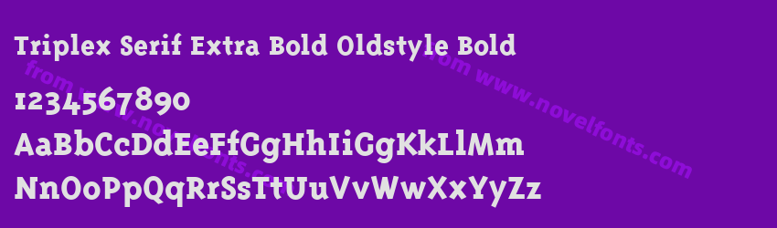 Triplex Serif Extra Bold Oldstyle BoldPreview