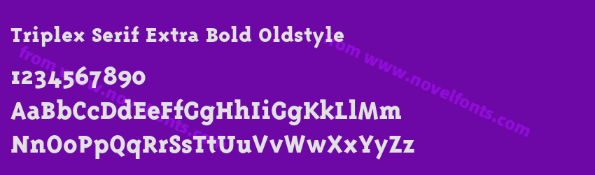 Triplex Serif Extra Bold OldstylePreview