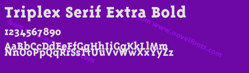 Triplex Serif Extra BoldPreview