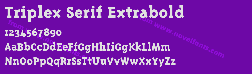 Triplex Serif ExtraboldPreview