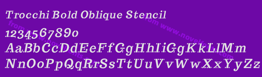 Trocchi Bold Oblique StencilPreview