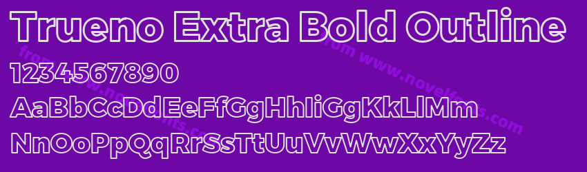 Trueno Extra Bold OutlinePreview