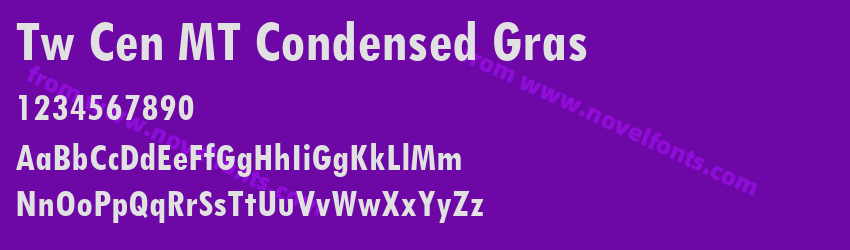 Tw Cen MT Condensed GrasPreview