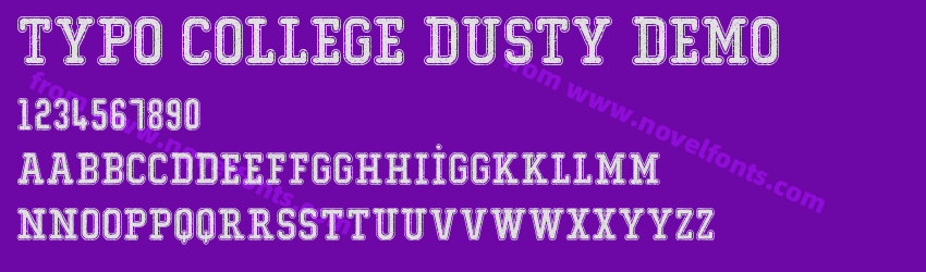 Typo College Dusty DemoPreview