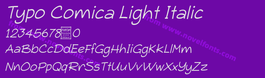 Typo Comica Light ItalicPreview