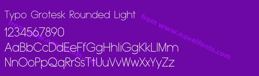 Typo Grotesk Rounded LightPreview